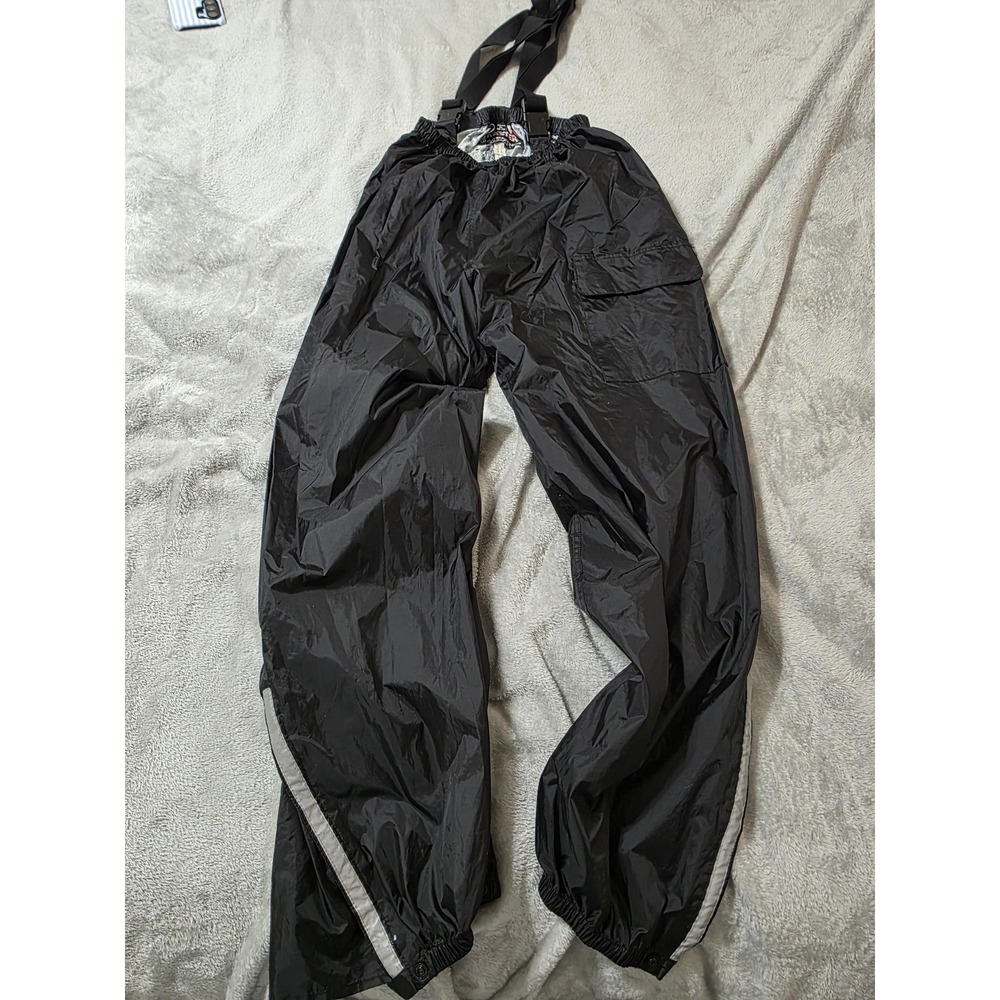 Tour Master Defender Rain Pants Mens XL Black Motorcycle Waterproof Reflective